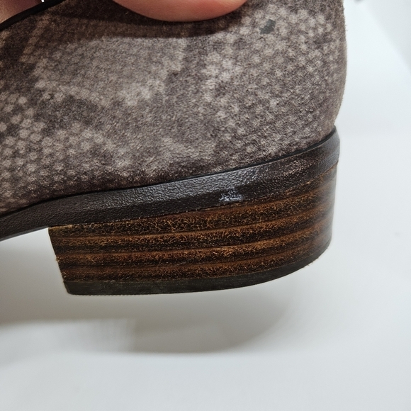 Sofft Severn gray python print suede loafers size 8.5M - Picture 4 of 10
